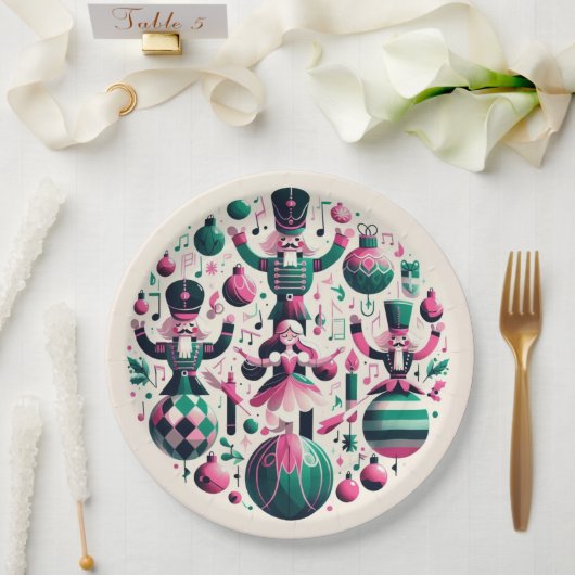 Assiettes En Carton Plaque de Noël (Mariage)