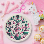 Assiettes En Carton Plaque de Noël (Fête)