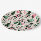 Assiettes En Carton Plaque de Noël (Angle)