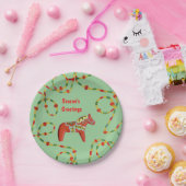 Assiettes En Carton Plaque de Noël Dala Horse (Fête)