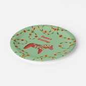 Assiettes En Carton Plaque de Noël Dala Horse (Angle)