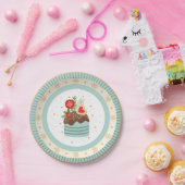 Assiettes En Carton Plaque de Noël de Cupcake (Fête)