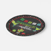 Assiettes En Carton Plaque de Noël Margaritas et Mistletoe (Angle)