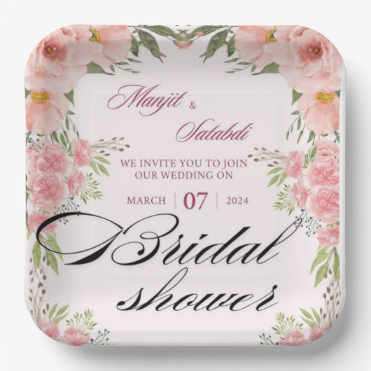 Assiettes En Carton Plaque de papier (Recto)