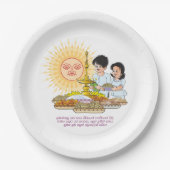 Assiettes En Carton Plaque de papier (Devant)