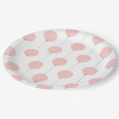 Assiettes En Carton Plaque de papier à ballons - Pêche (Angle)