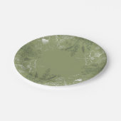 Assiettes En Carton Plaque de papier à feuillage floral décoratif (Angle)