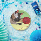 Assiettes En Carton Plaque de papier à fils rouge d'Elvis (Fête)