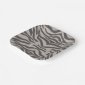 Assiettes En Carton Plaque de papier à rayures de tigre (Angulaire)