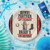 Assiettes En Carton Plaque de papier à thème occidental (Fête)