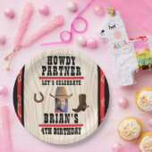 Assiettes En Carton Plaque de papier à thème occidental (Fête)