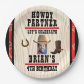 Assiettes En Carton Plaque de papier à thème occidental (Devant)
