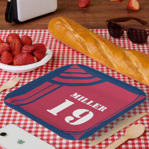 Assiettes En Carton Plaque de papier à thème Red & Blue Sports
