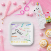 Assiettes En Carton Plaque de papier à thème Riichi mahjong (Fête)