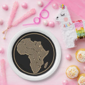 Assiettes En Carton Plaque de papier Afrique (Fête)