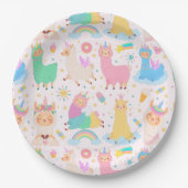 Assiettes En Carton Plaque de papier Alpaca/Llama (Devant)