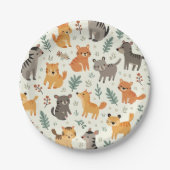 Assiettes En Carton Plaque de papier animal (Devant)