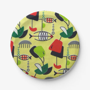 Assiettes En Carton Plaque de papier atomique moderne du milieu du si
