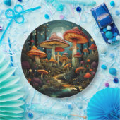 Assiettes En Carton Plaque de papier aux champignons mignons (Fête)