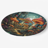 Assiettes En Carton Plaque de papier aux champignons mignons (Angle)