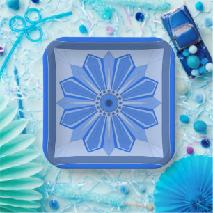 ASSIETTES EN CARTON PLAQUE DE PAPIER AVEC BEAU ART DE FLEURS