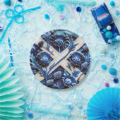 Assiettes En Carton Plaque de papier avec Scottish Thistles Design (Fête)