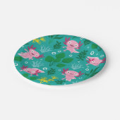 Assiettes En Carton Plaque de papier Axolotl (Angle)