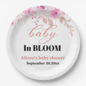 Assiettes En Carton plaque de papier baby shower (Devant)