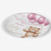 Assiettes En Carton Plaque de papier baby shower (Angle)