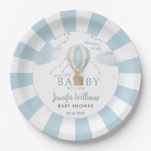 Assiettes En Carton Plaque de papier baby shower à bulle d'air chaude