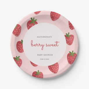 Assiettes En Carton Plaque de papier Baby shower Berry Sweet