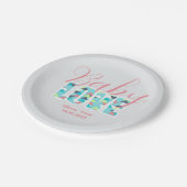 Assiettes En Carton Plaque de papier Baby shower moderne (Angle)