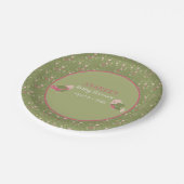 Assiettes En Carton Plaque de papier Baby shower pour oiseaux verts et (Angle)