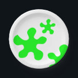 Assiettes En Carton plaque de papier blanc mince vert néon<br><div class="desc">plaque de papier blanc mince vert néon</div>