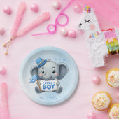 Assiettes En Carton Plaque de papier bleu éléphant (Fête)