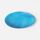 Assiettes En Carton Plaque de papier bleu mer (Angle)