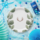 Assiettes En Carton Plaque de papier bois de cerf (Fête)