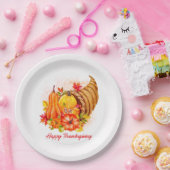 Assiettes En Carton Plaque de papier bon thanksgiving (Fête)