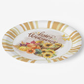Assiettes En Carton Plaque de papier bon thanksgiving (Angle)