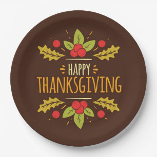 Assiettes En Carton Plaque de papier bon thanksgiving