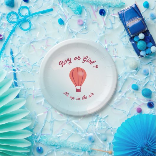 Assiettes En Carton Plaque de papier Boule à air chaud (Fête)