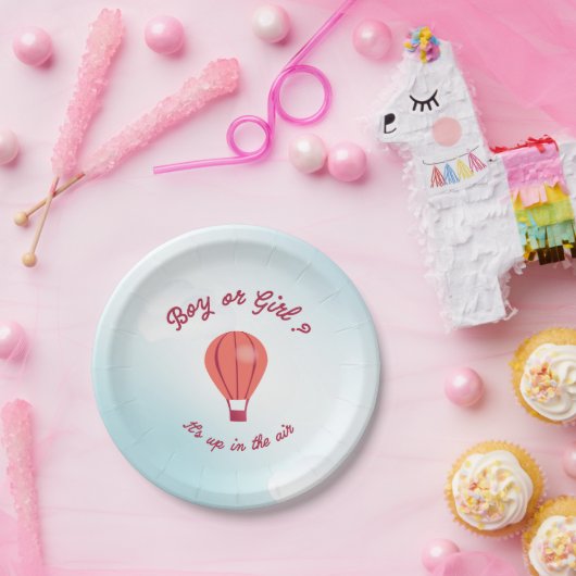 Assiettes En Carton Plaque de papier Boule à air chaud (Fête)