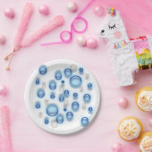 Assiettes En Carton Plaque de papier - bulles (Fête)