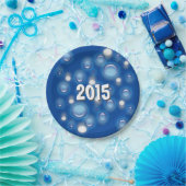 Assiettes En Carton Plaque de papier - Bulles du Nouvel An (Fête)