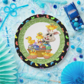 Assiettes En Carton Plaque de papier Bunny de Pâques (Fête)