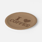 Assiettes En Carton Plaque de papier café (Angle)