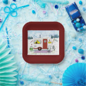 Assiettes En Carton Plaque de papier Camp Chic (Fête)