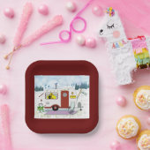 Assiettes En Carton Plaque de papier Camp Chic (Fête)