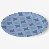 Assiettes En Carton Plaque de papier - Cercles et diamants (Angle)