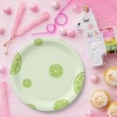 Assiettes En Carton Plaque de papier citron vert (Fête)